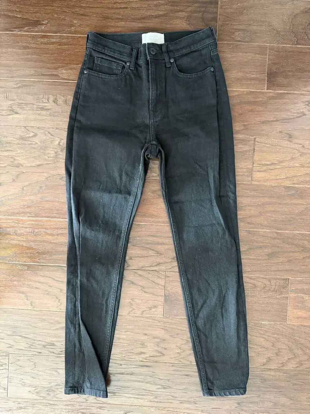 Everlane Structured Black 10” Straight Jeans 27